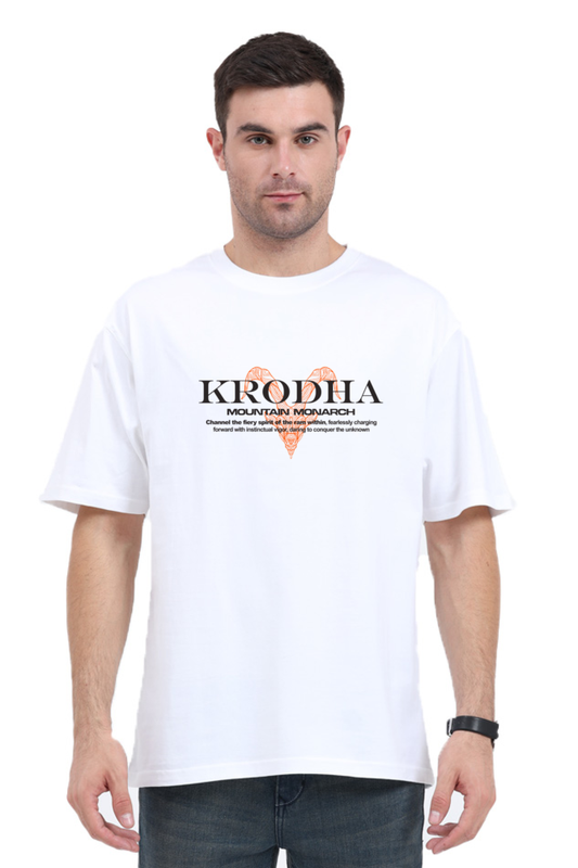 Conquer | Krodha Soul Animal | Oversized T-Shirt Collection | White
