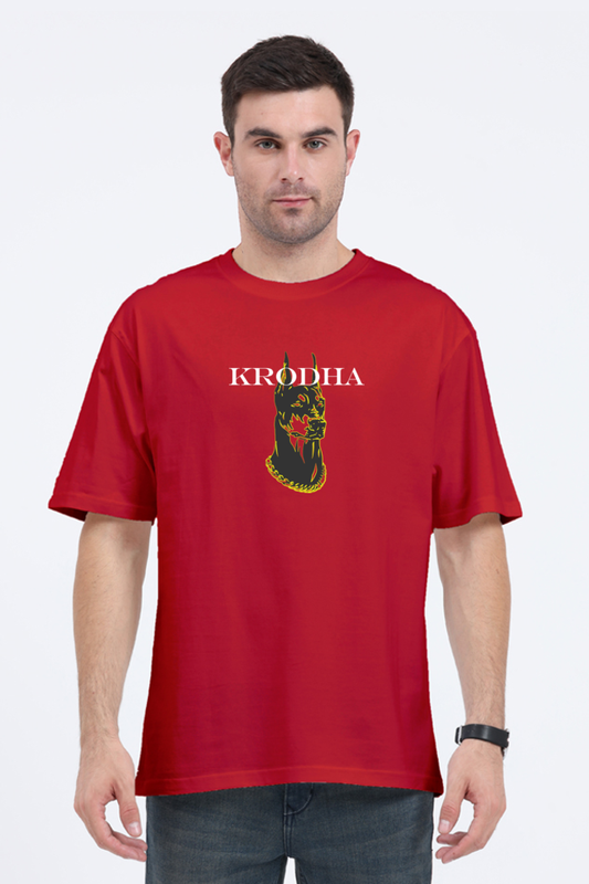 Honour | Krodha Soul Animal | Oversized T-Shirt Collection | Red
