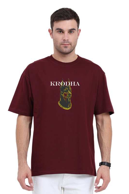 Honour | Krodha Soul Animal | Oversized T-Shirt Collection | Maroon