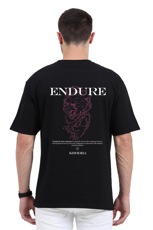 ENDURE | Krodha Soul Animal|Oversized T-Shirt Collection | Black | Navy Blue | Purple