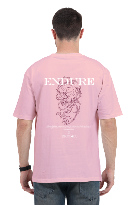 Endure | Krodha Soul Animal | Oversized T-Shirt Collection | Sky Blue | Lavender  | Pink