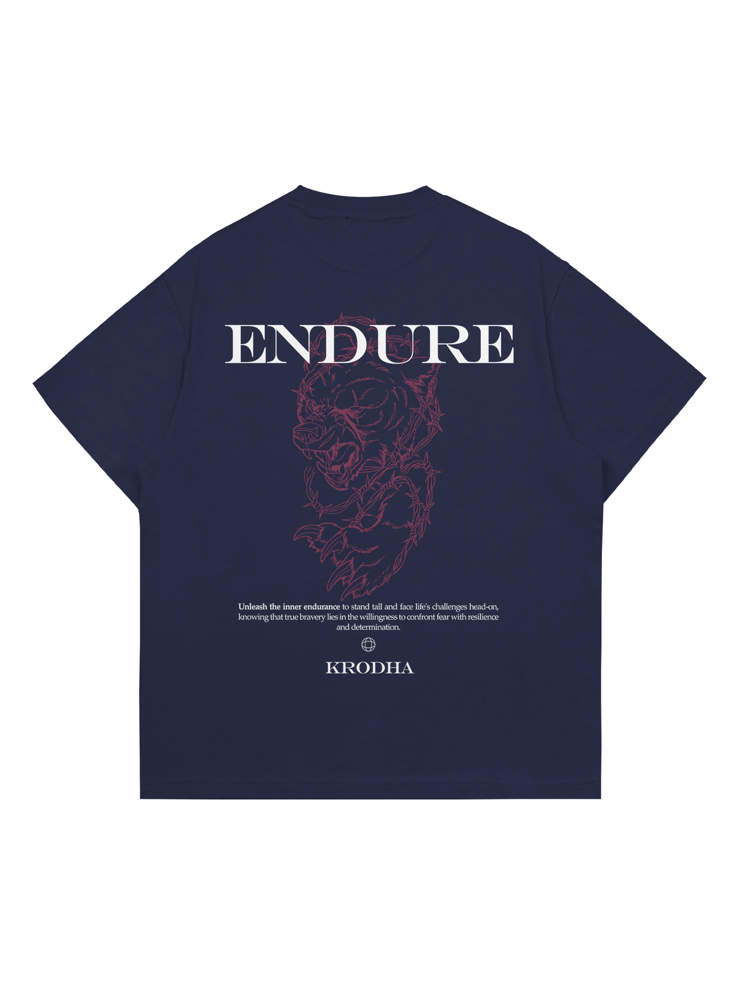 Endure |  Oversized T-Shirt | Black | Navy Blue | Purple