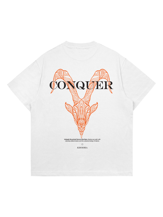 Conquer | Oversized T-Shirt | White