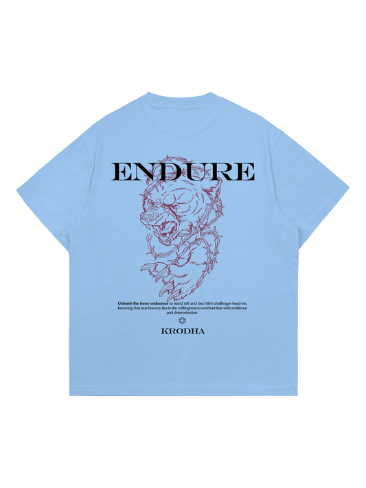 Endure |  Oversized T-Shirt | Sky Blue | Lavender  | Pink