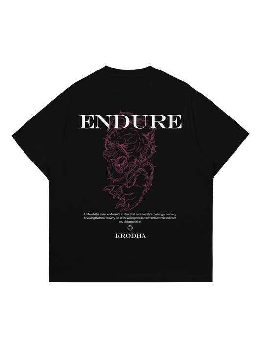 Endure |  Oversized T-Shirt | Black | Navy Blue | Purple
