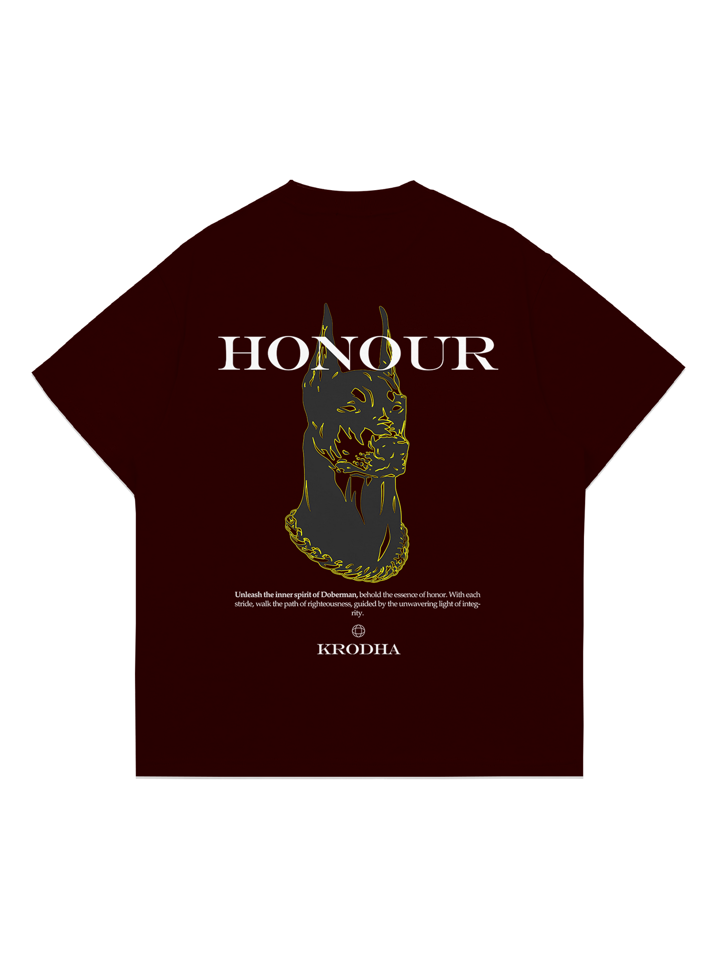 Honour | Oversized T-Shirt | Maroon