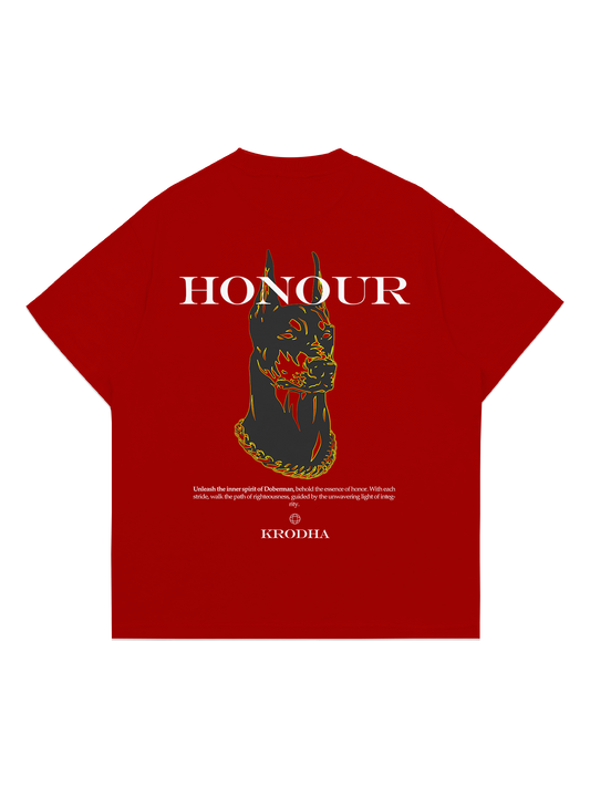 Honour | Oversized T-Shirt | Red